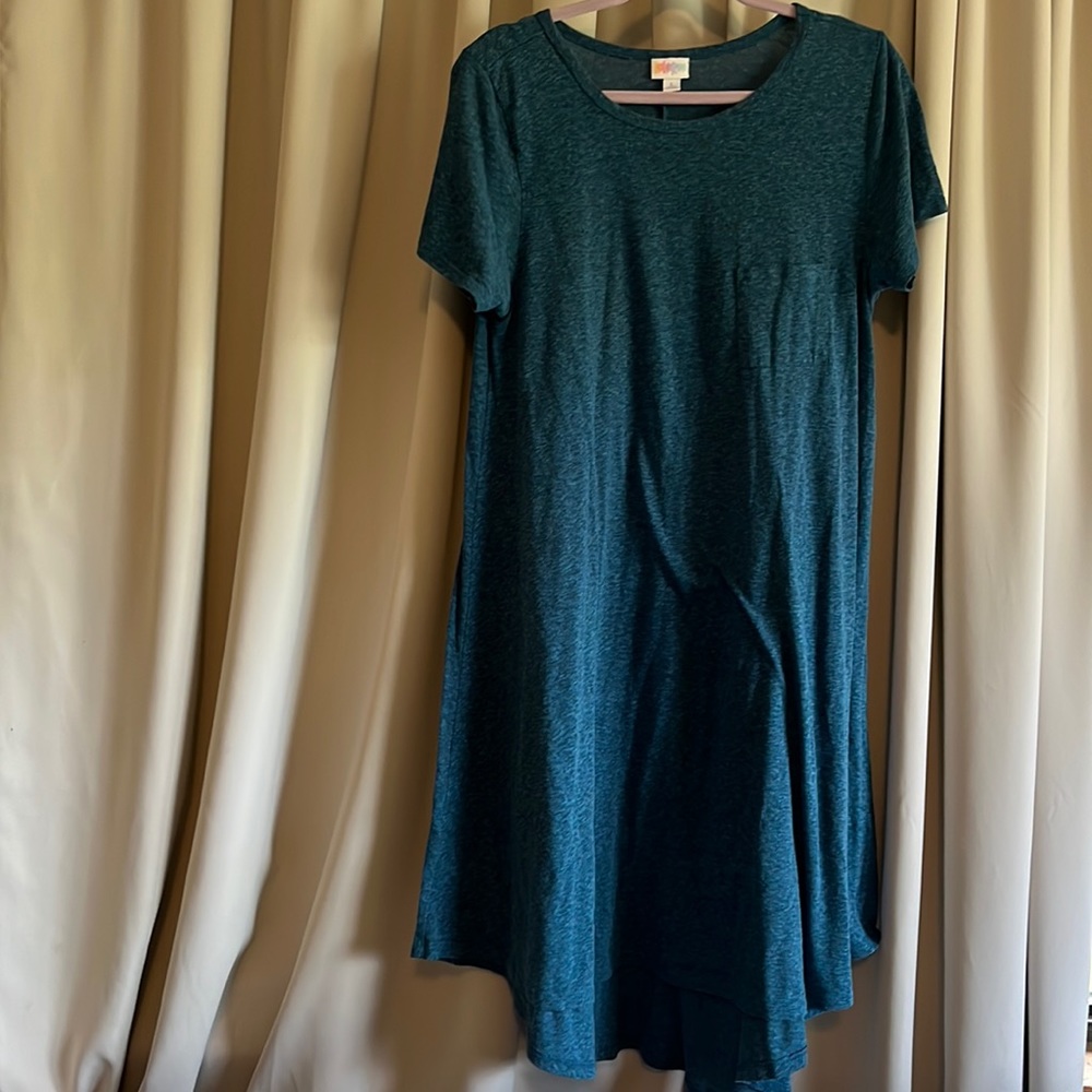 Lularoe Blue Asymmetrical Dress size Large